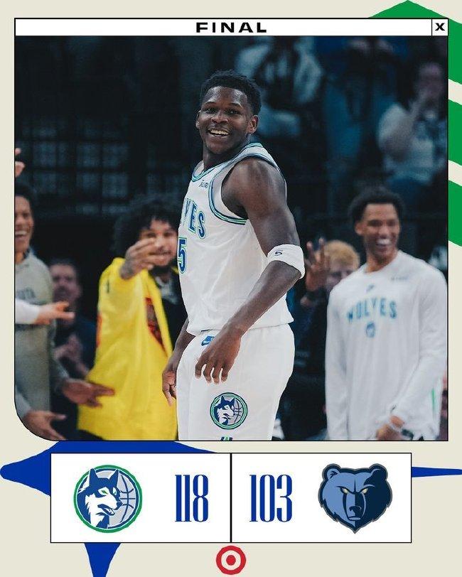  爱德华兹绝杀助森林狼险胜国王  